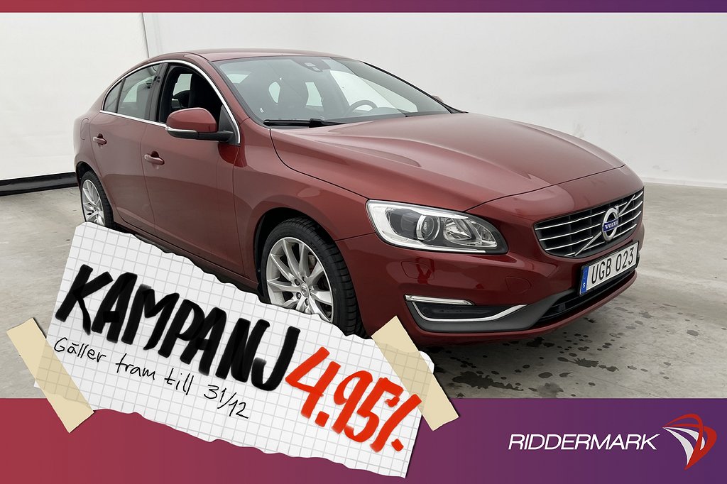 Volvo S60 D4 Momentum D-Värmare VOC Rattvärme 4,95% Ränta