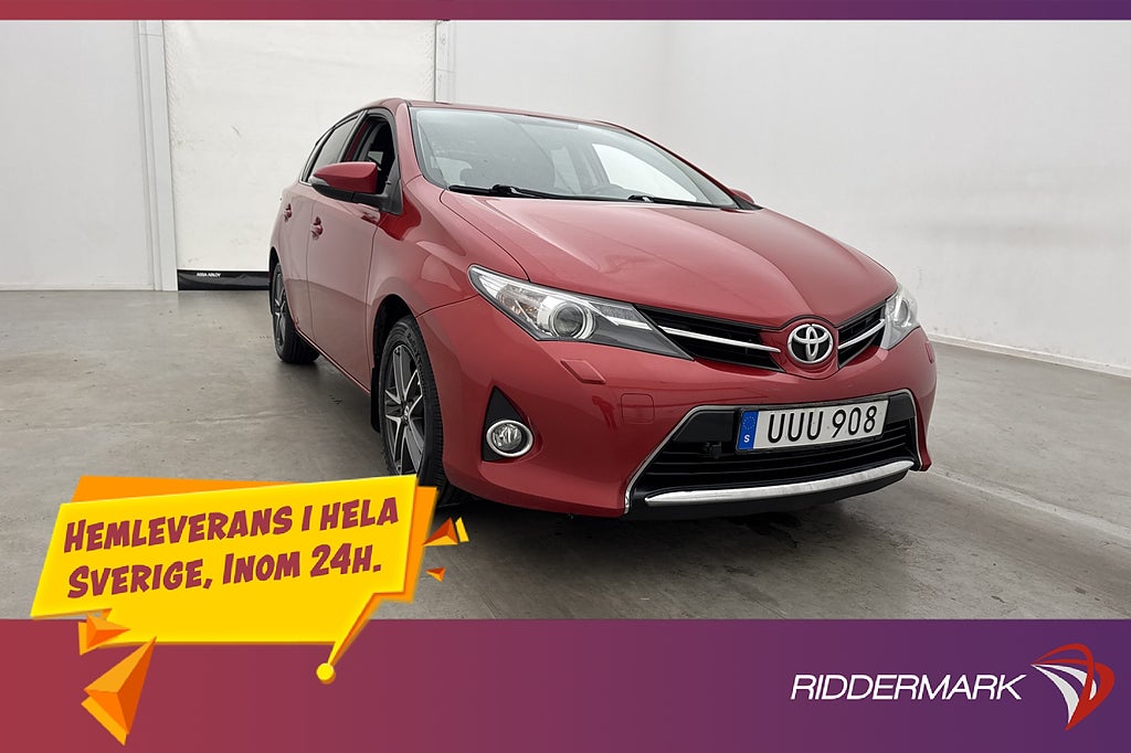 Toyota Auris 1.6 132hk Motorvärmare Kamera 0.59l/mil