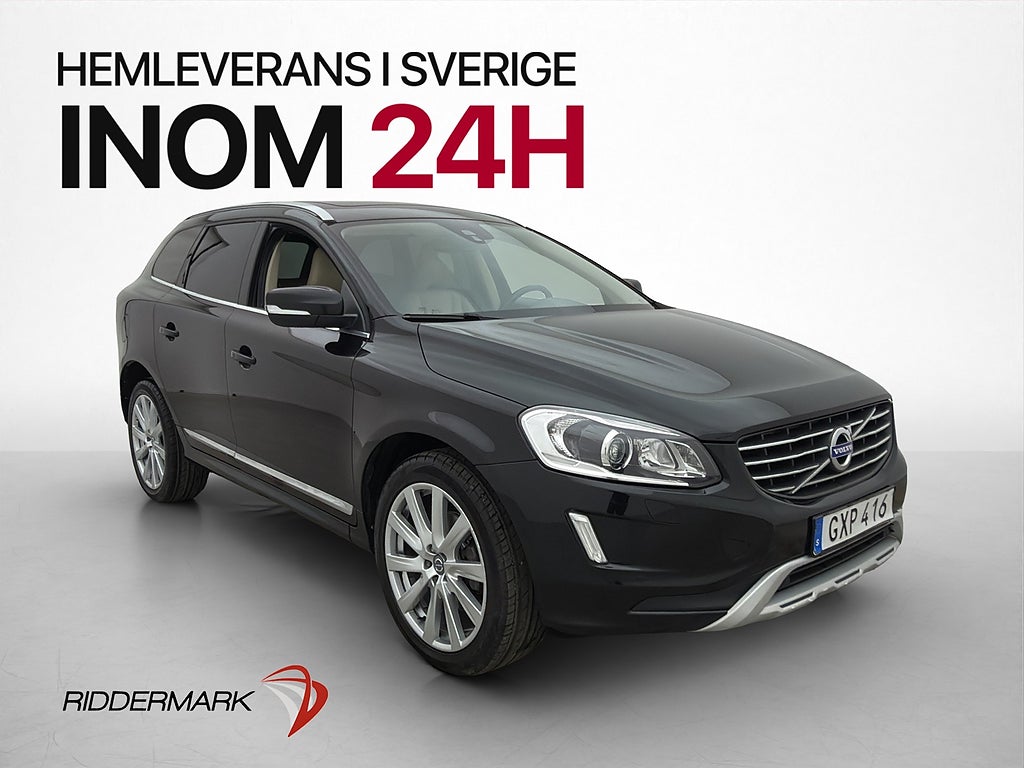 Volvo XC60 D4 AWD Summum Skinn Panorama Värmare VOC 190hk