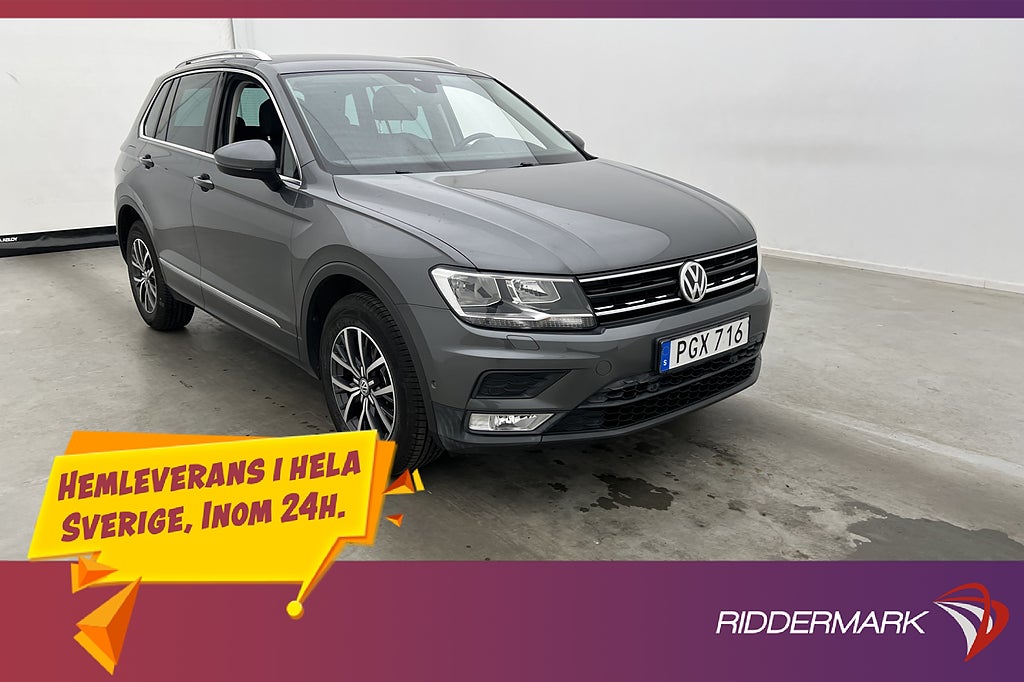 Volkswagen Tiguan 1.4 TSI 4M 150hk Kamera CarPlay Dragkrok