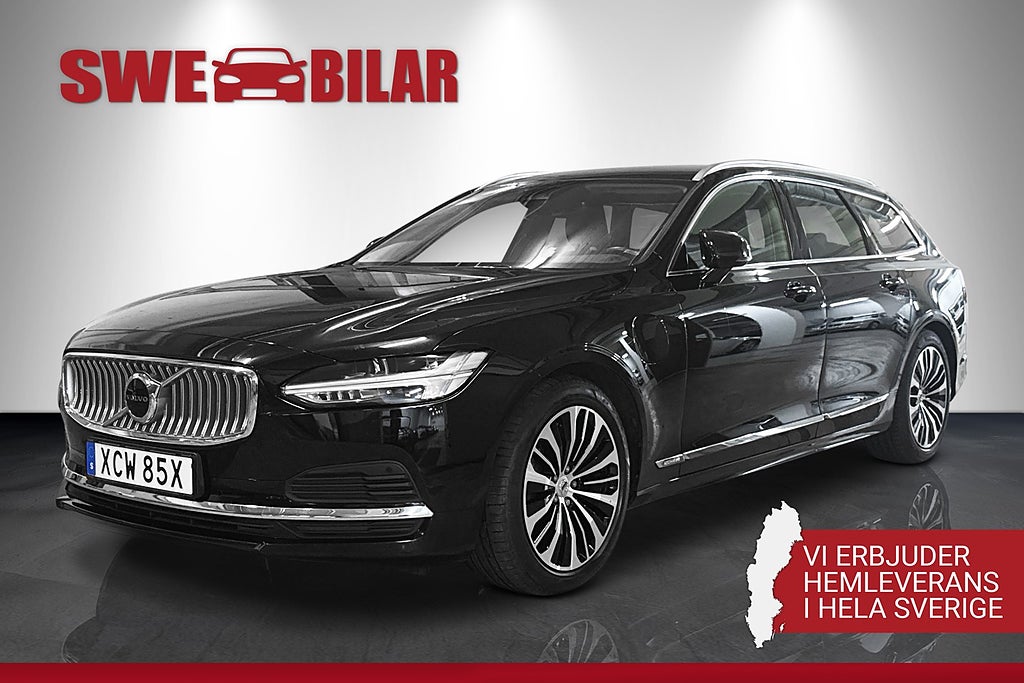 Volvo V90 Recharge T6 AWD Geartronic NAVI B-KAM DRAG MOMS Bil