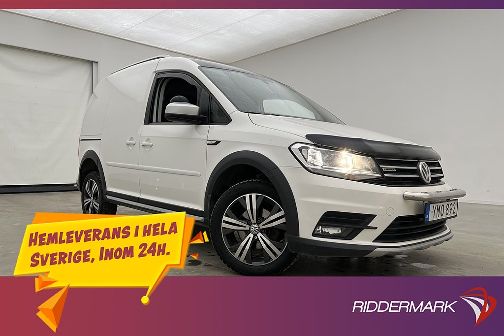 Volkswagen Caddy Alltrack 4M Värm Drag B-Kamera 2xDörr Moms