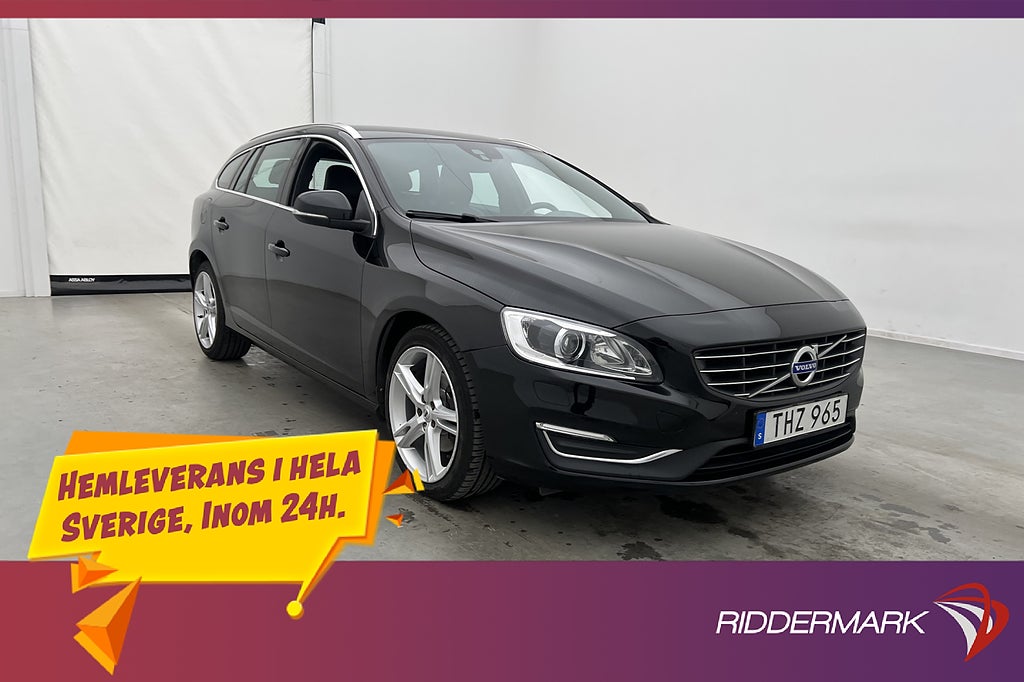 Volvo V60 D4 190hk Summum VOC Värmare Skinn Sensorer