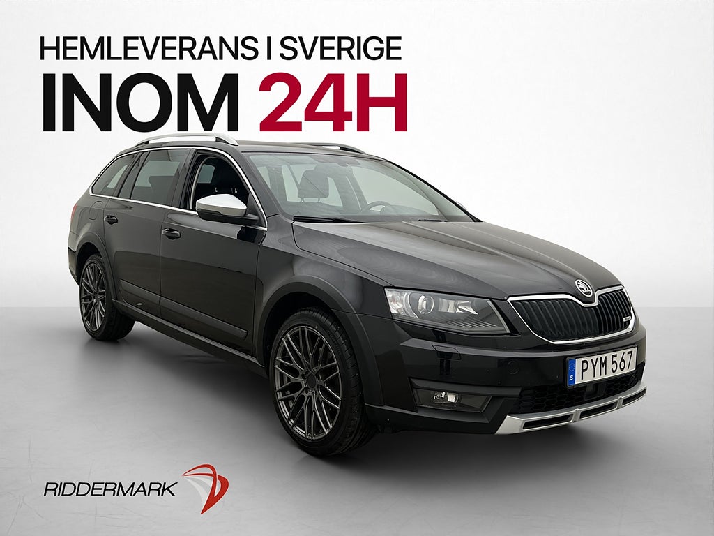 Skoda Octavia Scout TDI 150hk 4x4 Värmare Canton Kamera Drag