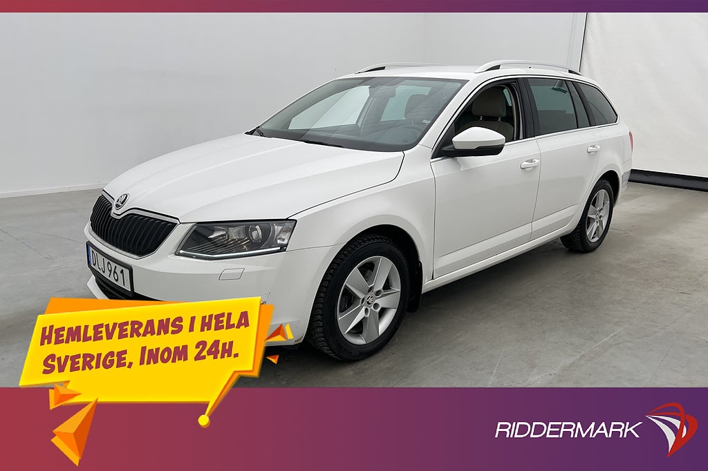 Skoda Octavia 1.2 TSI Skinn Sensorer Bluetooth Farthållare