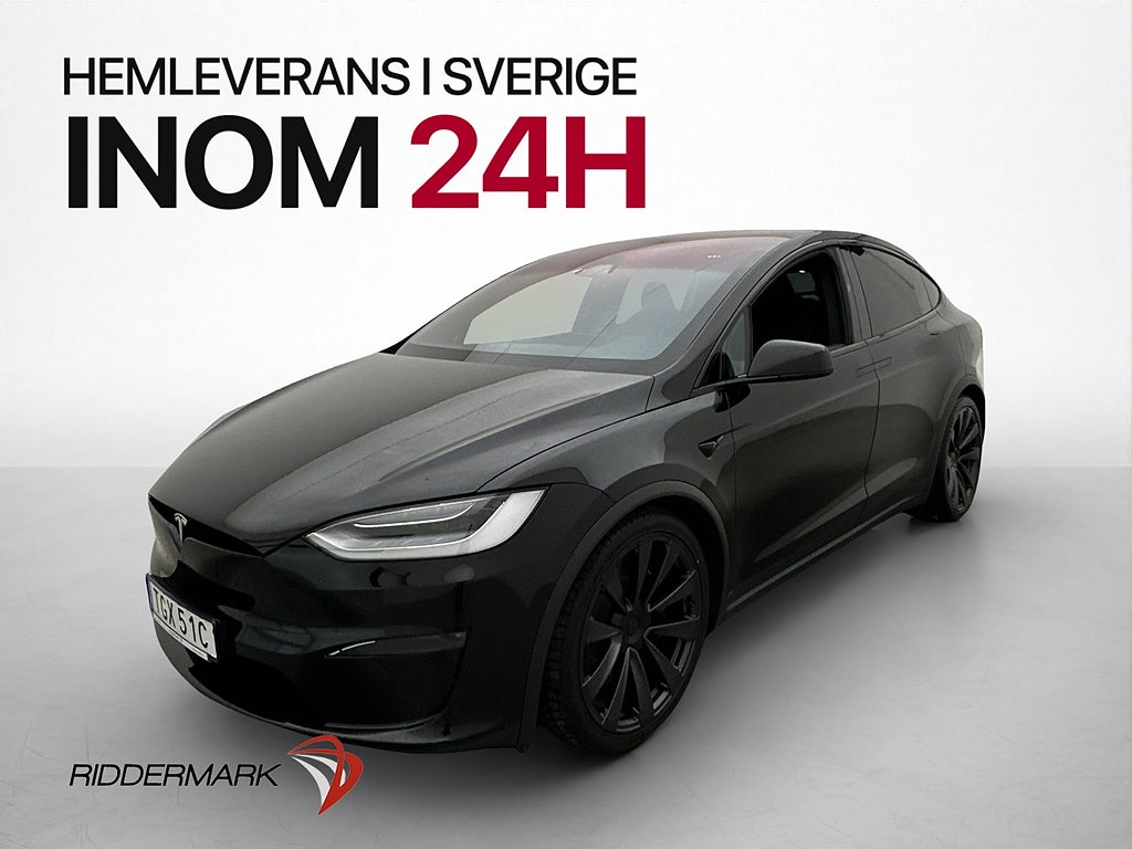 Tesla Model X 7 Sits Luftfjäd Autopilot Drag Värmepump MOMS