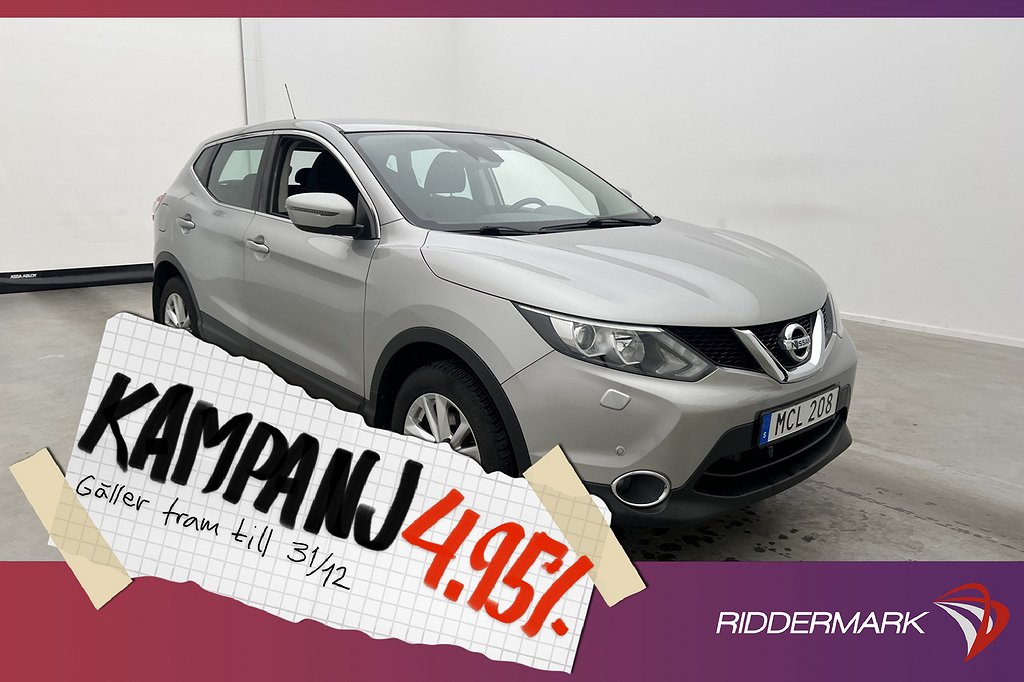 Nissan Qashqai dCi 130hk Acenta Värmare GPS Drag 4,95% Ränta