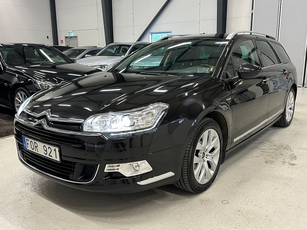 Citroën C5 TOURER 2.2 HDi 204HK DVÄRM DRAG NAVI B-KAM MASSAGE LUFT