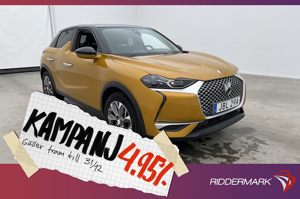 DS 3 Crossback E-TENSE 136hk Exclusive HUD GPS S 4,95% Ränta