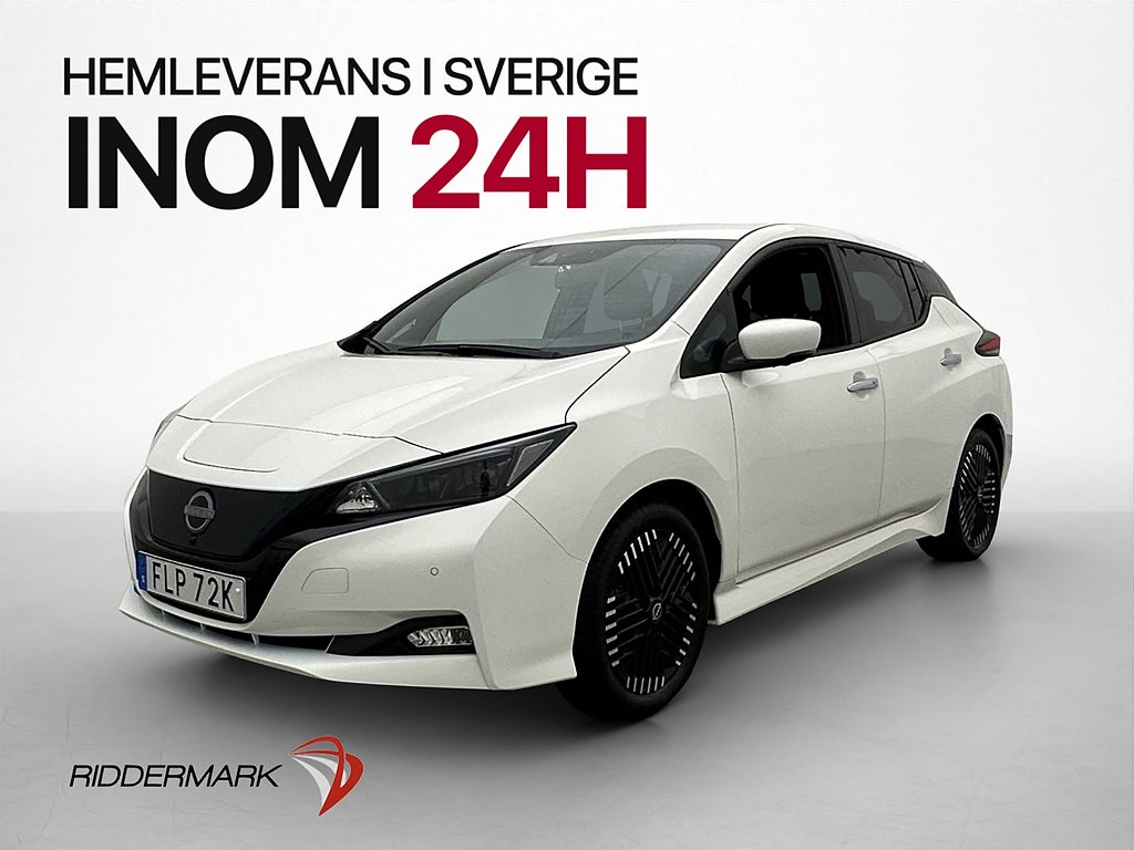 Nissan Leaf 150hk 360° kamera Rattvärme Navi MOMS