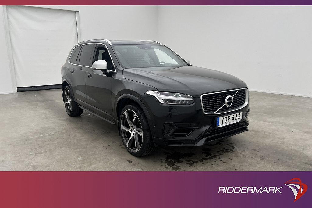 Volvo XC90 T8 TwEn AWD R-Design 7-sits VOC Värm Pano B&W HUD