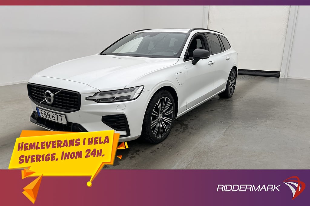 Volvo V60 Recharge T8 AWD 456hk R-Design Pano B&W Drag Värm