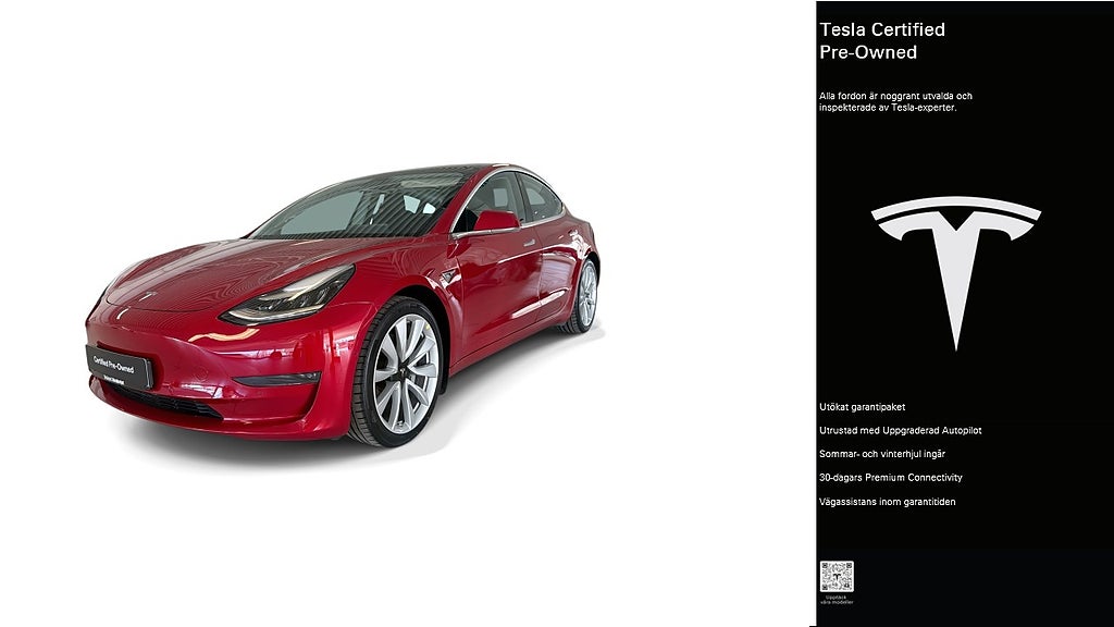 Tesla Model 3 Long Range AWD Certified Pre-Owned 3,84% ränta