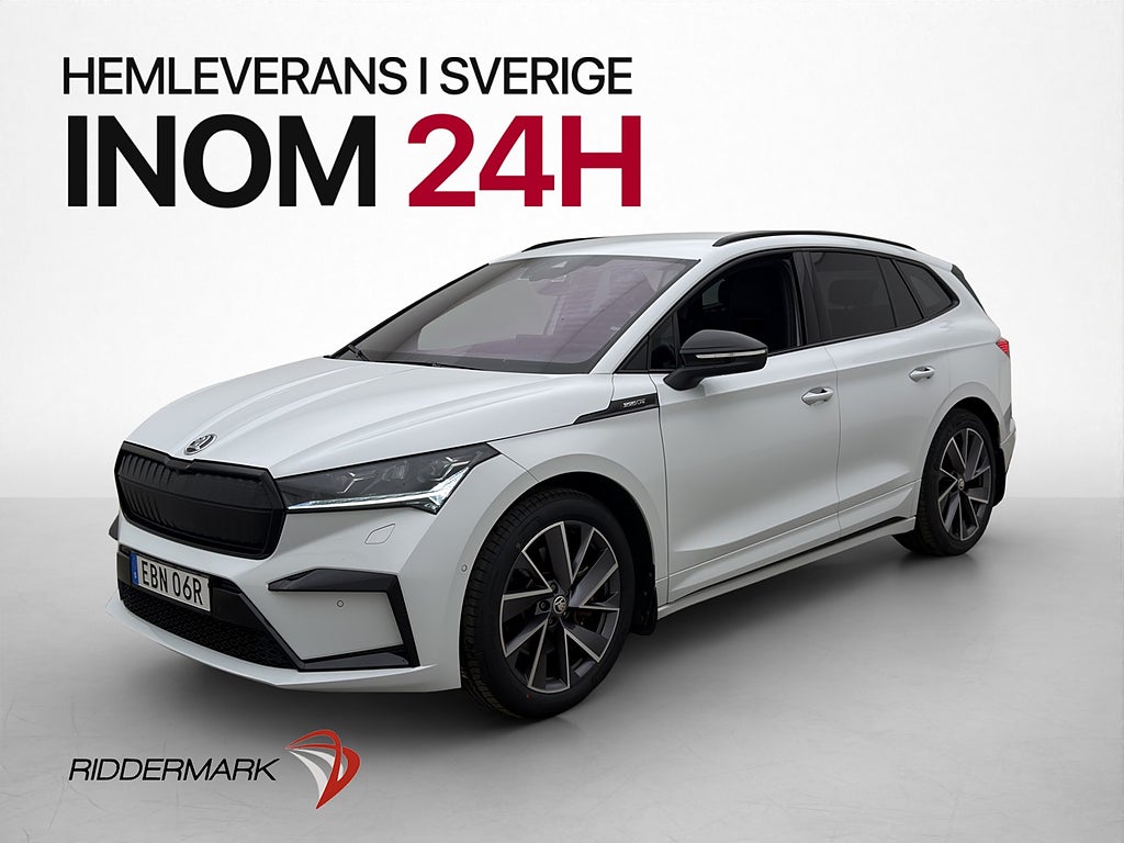 Skoda Enyaq 80 204hk Sportline Värmare Dragkrok Kamera MOMS