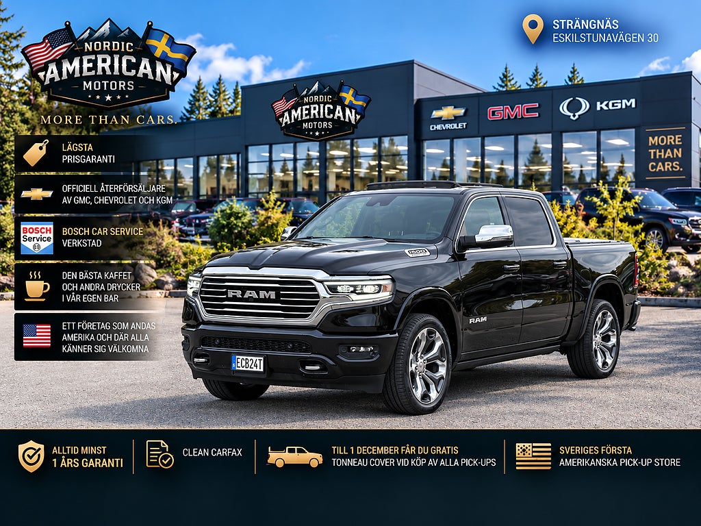 Dodge Ram 1500 Limited Longhorn 5.7 HEMI V8 - I Lager - Fullutrustad!