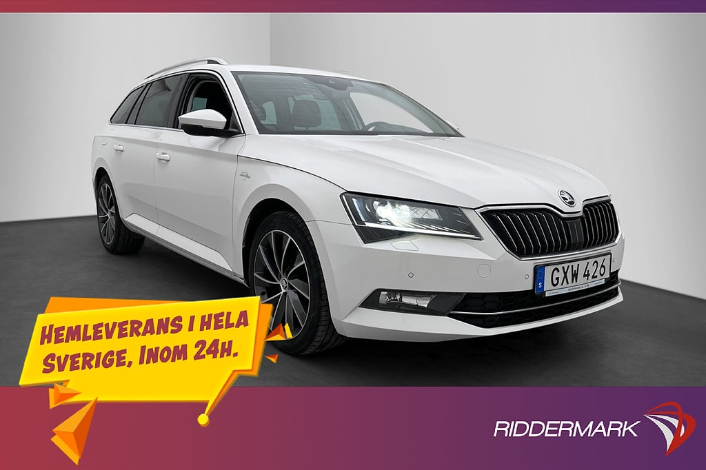 Skoda Superb 2.0 TDI 4x4 L&K Värmare Drag Kamera CarPlay