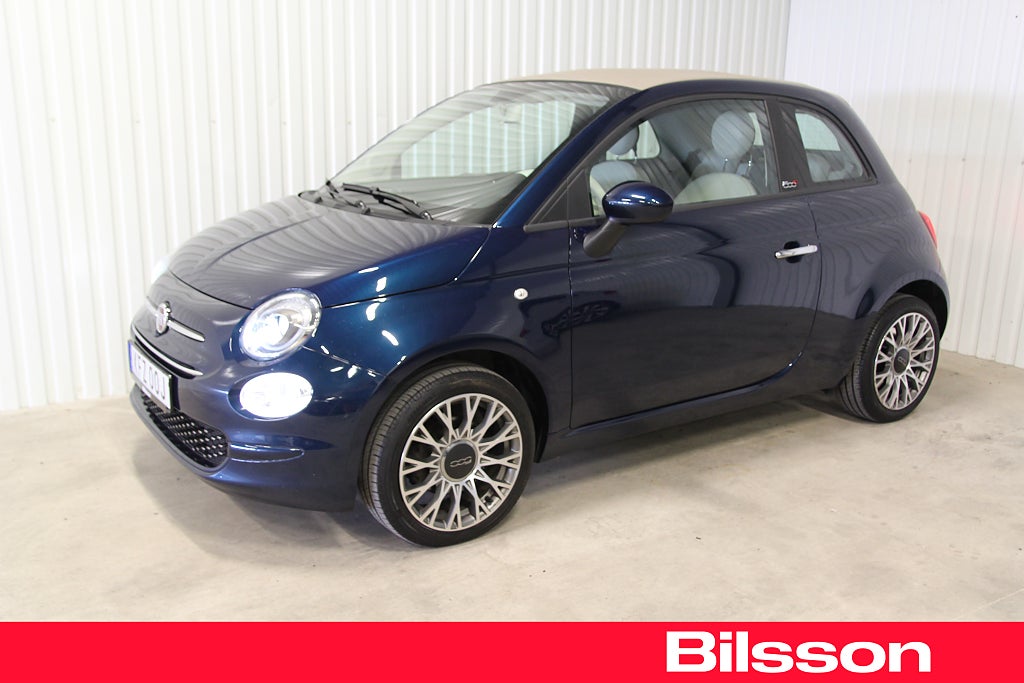 Fiat 500 500C Hybrid, cabriolet, mycket fint skick