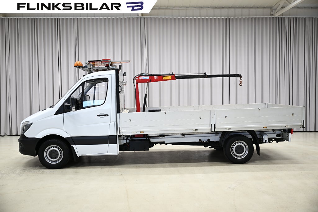 Mercedes-Benz Sprinter 316 163HK L4 Långflak|Kranbil|Drag|Värmare|Backkamera