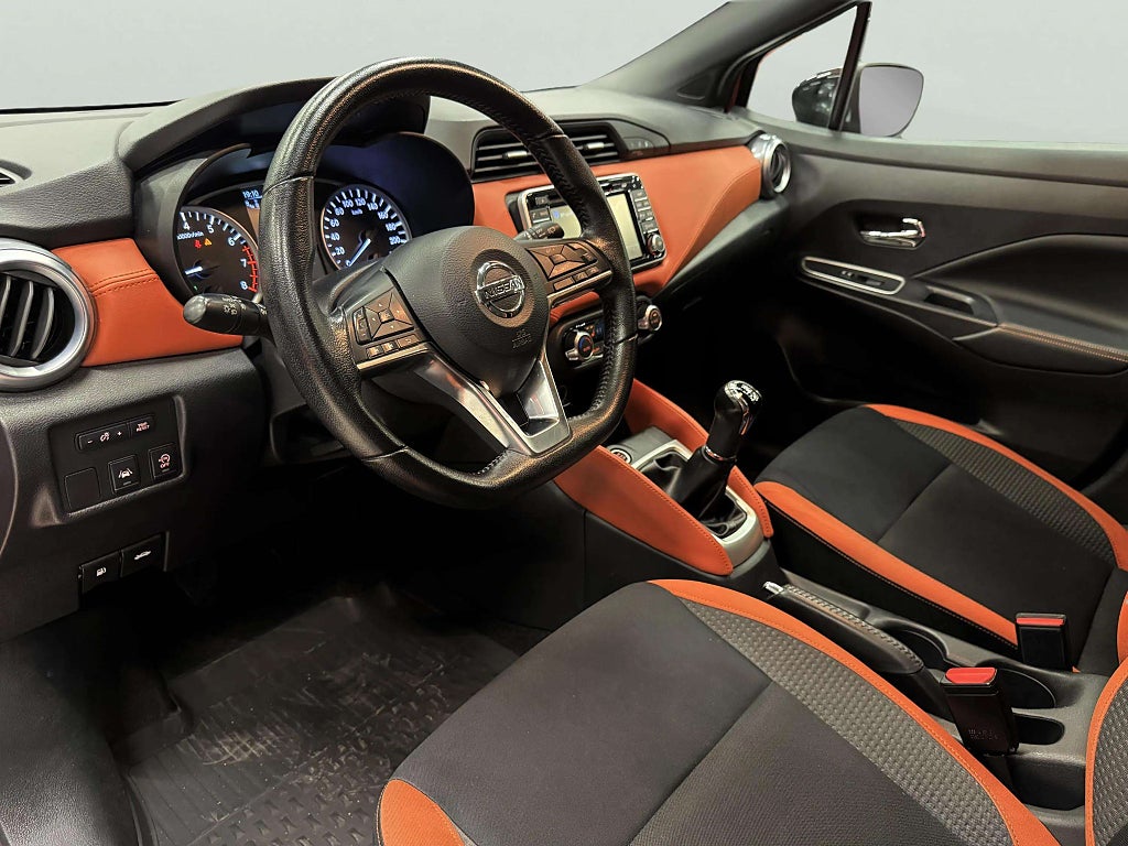 Nissan Micra Tekna 0.9 Turbo 360* Kamera V-hjul Nybesiktigad Helgkampanj! - miniatyr 13