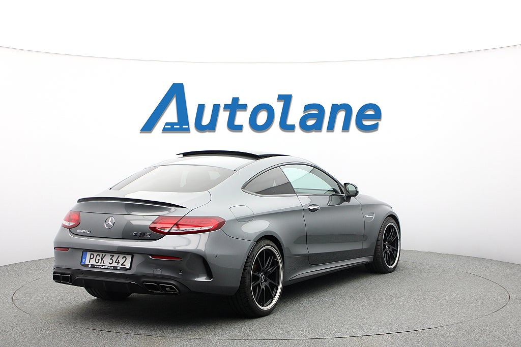 Mercedes-Benz C63 S AMG Coupé Panorama, Burmester®, 360 kamera, Sv-Såld
