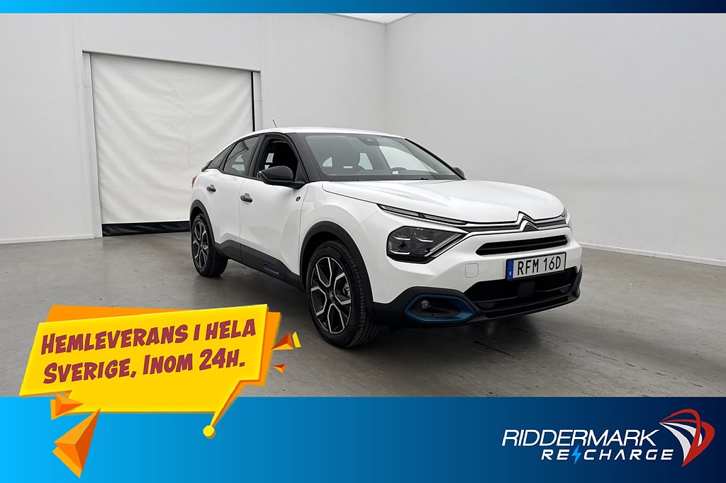 Citroën e-C4 Feel CarPlay Rattvärme Sensorer Farthållare