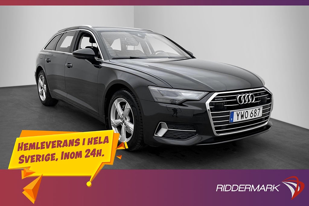 Audi A6 40 TDI Quattro 204hk Värmare Drag Navi 0,44L/mil