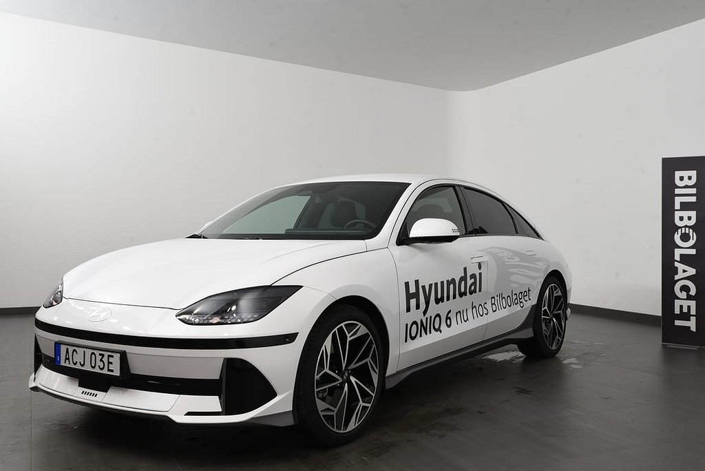 Hyundai IONIQ 6 Advance 77,4kWh leasebar Demobil / HUD / 360-kamera / Läderkläds