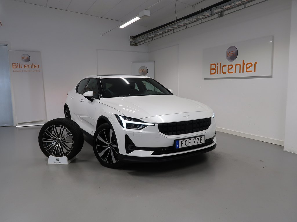 Polestar 2 Long Range Dual Motor V-Däck ingår H/K-360Kamera-Pano-Carplay-BT