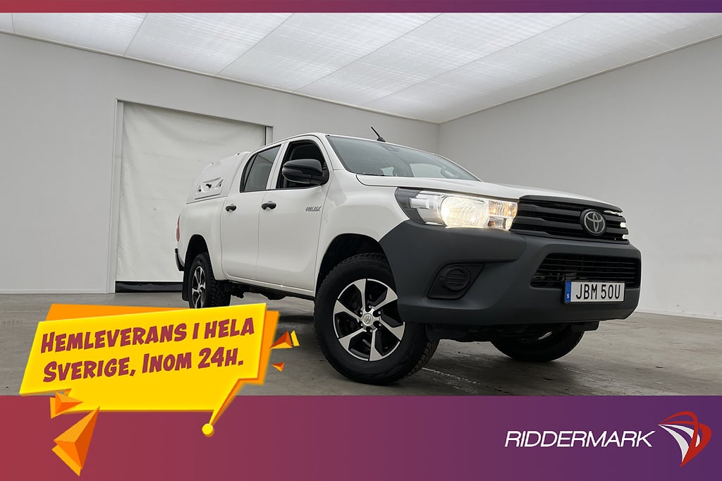 Toyota Hilux 2.4 AWD Dragkrok Farthållare Diff Kåpa Moms