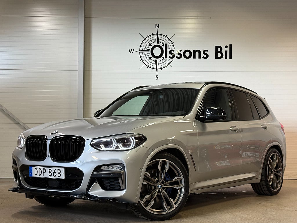 BMW X3 M40i Drag Pano H/K Läder 360k stg2 Carplay *Se spec*