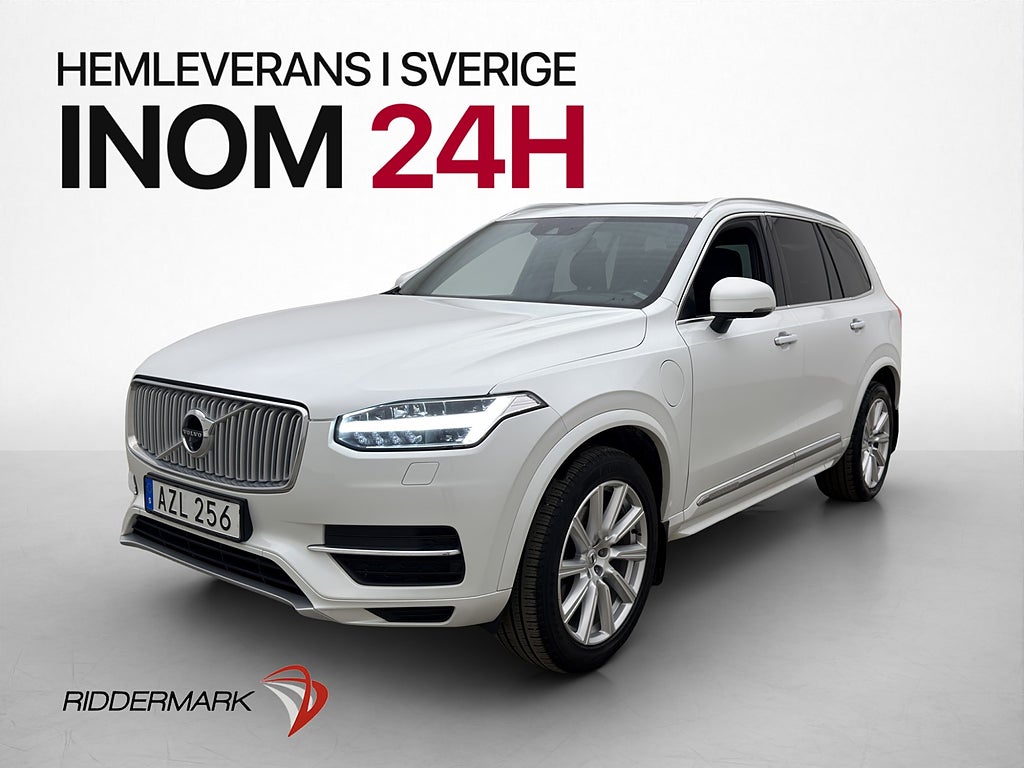 Volvo XC90 T8 AWD Inscription 7-sits Pano Skinn 360° Värmare