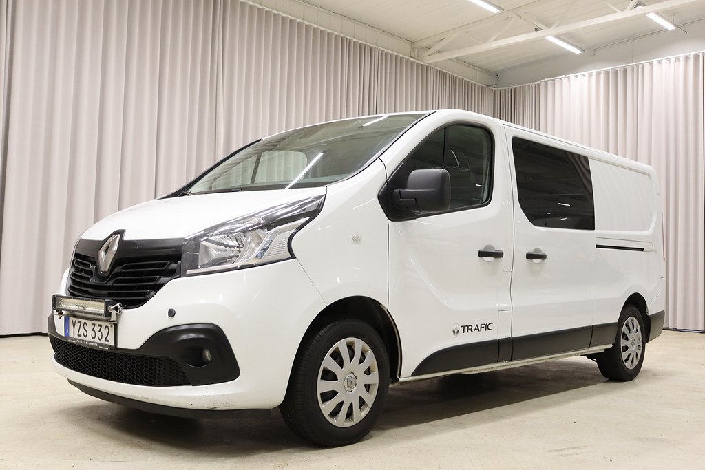 Renault trafic dCi 125HK Dubbelhytt 6-Sits Drag Värmare Moms