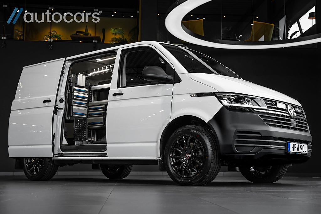 Volkswagen Transporter 150hk DSG|Leasbar|18"| Inredning|LED|Lazer|2x skjutdörr
