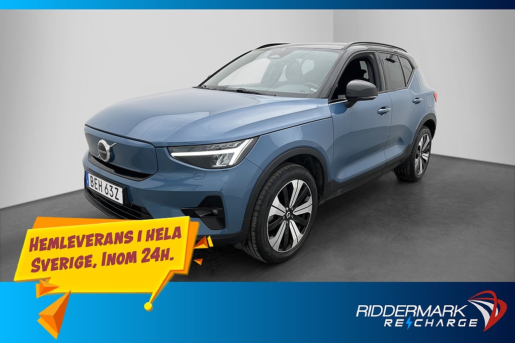 Volvo XC40 Recharge Twin Motor 408hk Plus Kamera Drag MOMS