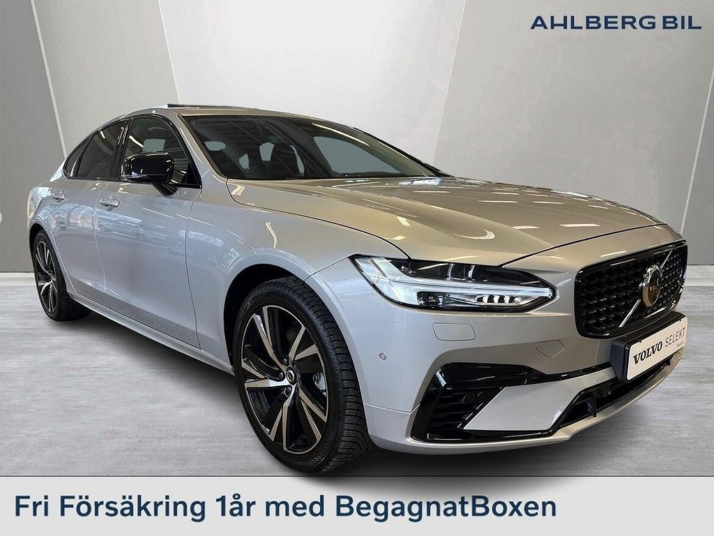 Volvo S90 Recharge T8 Plus Dark, Klimatpaket, Parkeringskamera 360, Takluc