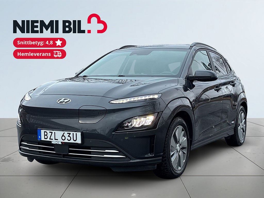 Hyundai Kona 64 kWh Essential Drag/SoV-Däck/KRELL/Elstol/Rattvärm