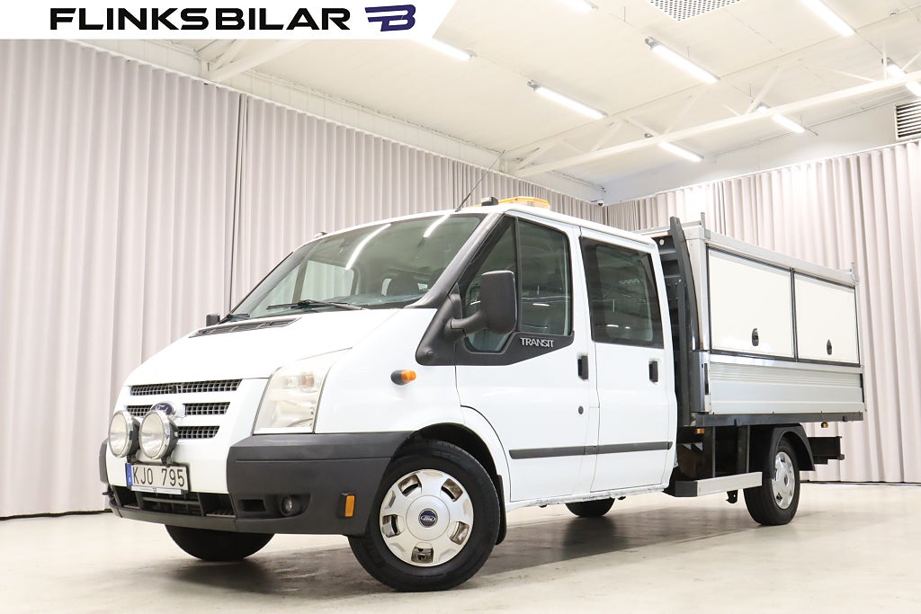 Ford transit 2.2 TDCi 155HK Dubbelhytt Långkåpa Drag Värmare