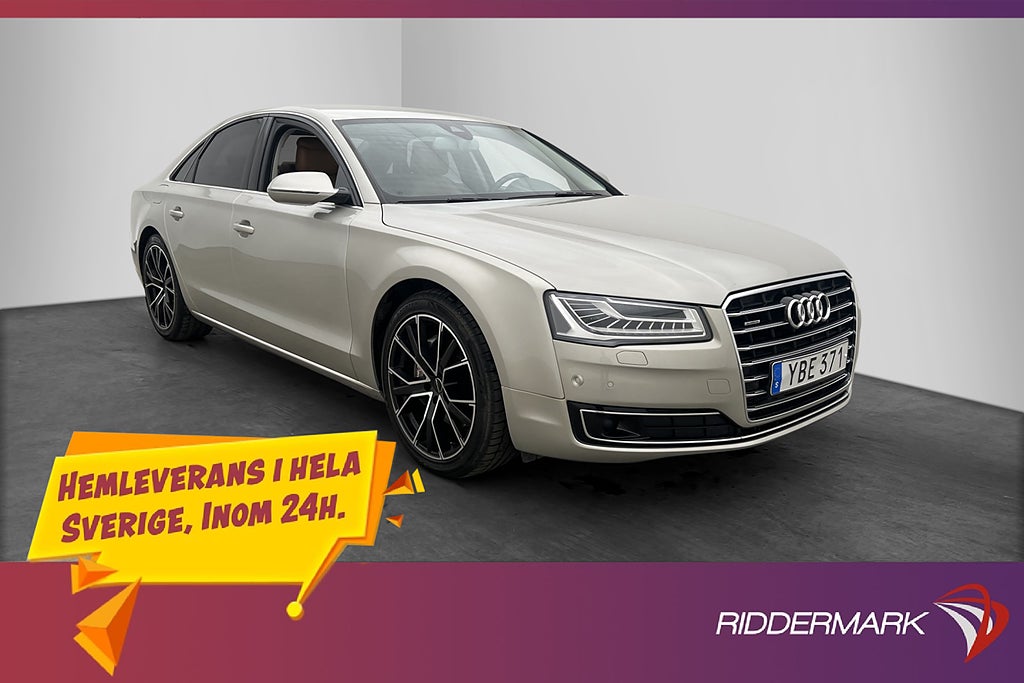 Audi A8 TDI Q 262hk Matrix Kamera Navi Elstolar Dragkrok