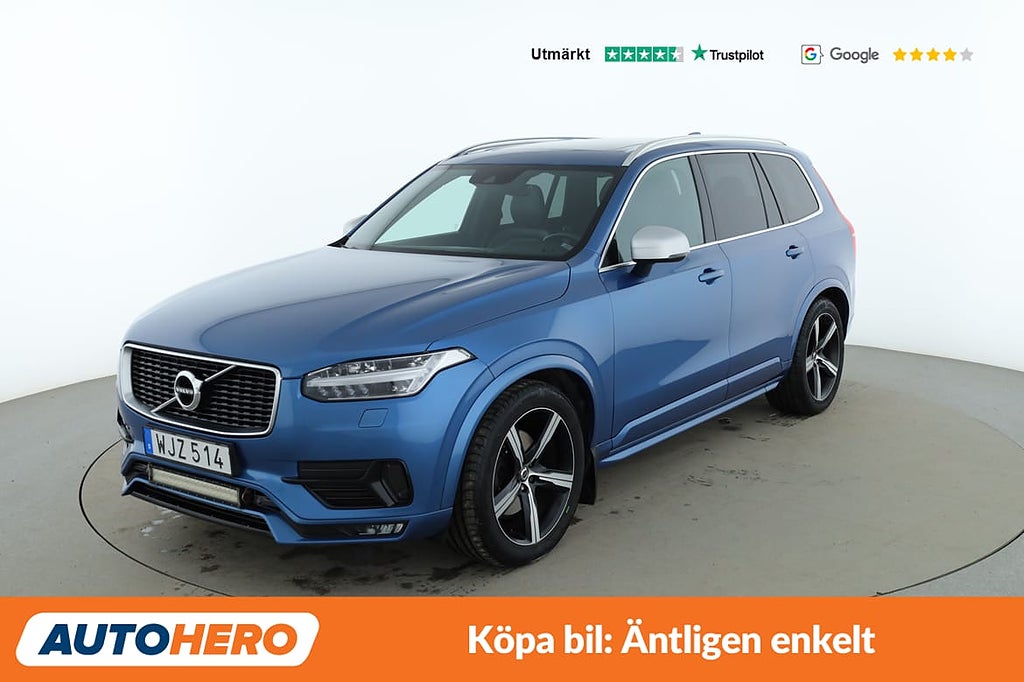 Volvo XC90 T6 R-Design AWD / VOC, Panorama, Dragkrok, Car...