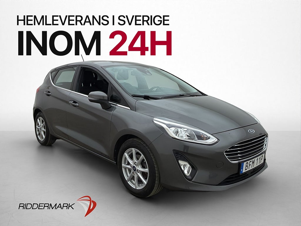 Ford Fiesta 1.0 125hk Titanium P-Sensorer CarPlay Rattvärme