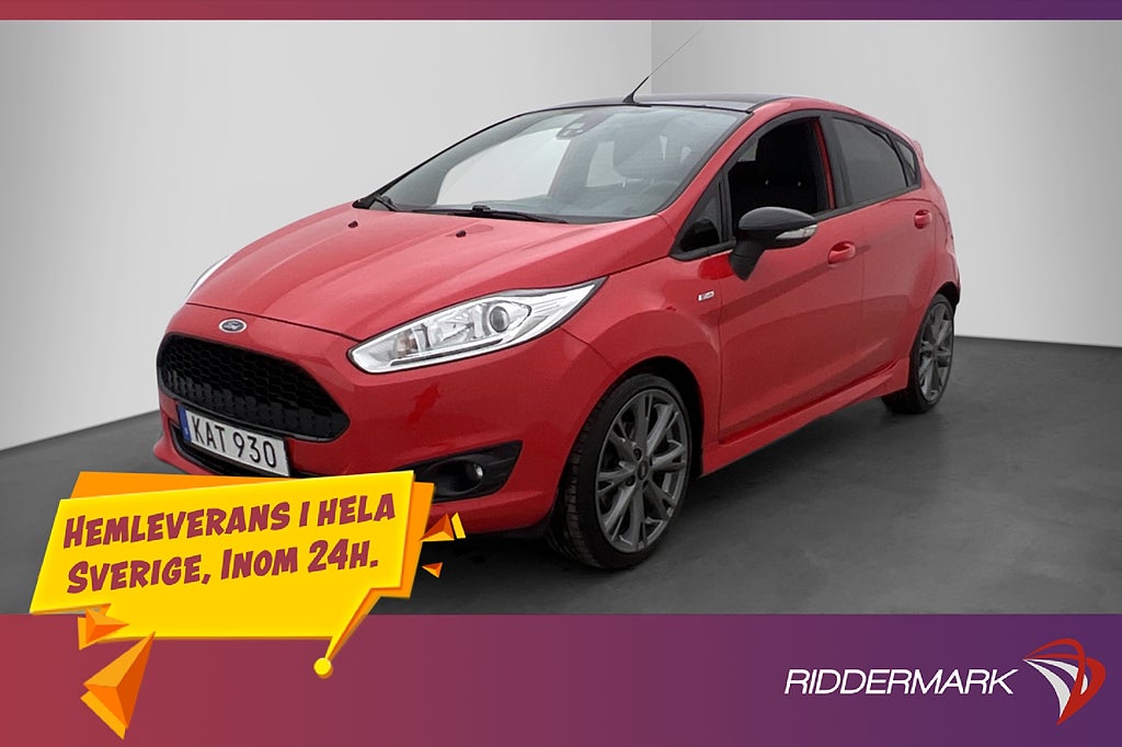 Ford Fiesta 1.0 Ecoboost 100hk ST-Line Sensorer Bluetooth
