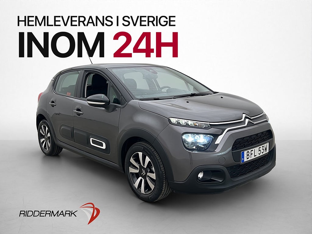 Citroën C3 1.2 PureTech 83hk CarPlay Sensorer Farthållare