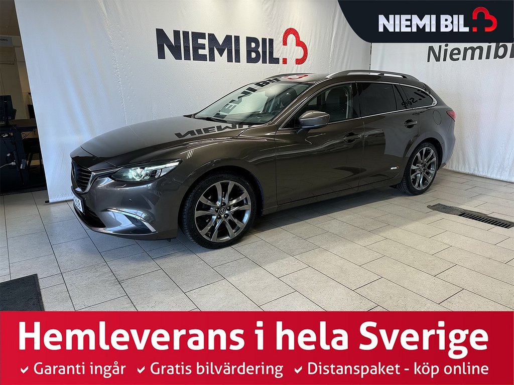 Mazda 6 Wagon 2.2 AWD Drag Kamera Psens D-värmare BOSE Navi 