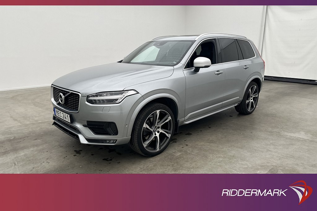 Volvo XC90 T6 AWD R-Design VOC 7-sit Pano B&W Luft 360 Drag