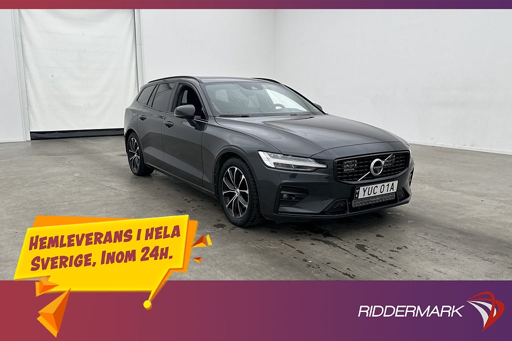 Volvo V60 D4 AWD R-Design Pano H/K HUD 360° Värmare Drag