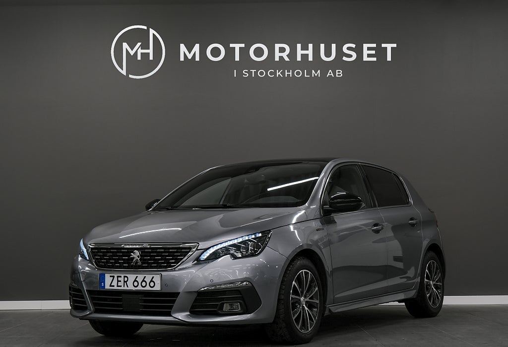 Peugeot 308 1.2 GT-Line Euro 6 Taklucka Keylees Farthållare 2 Ägare