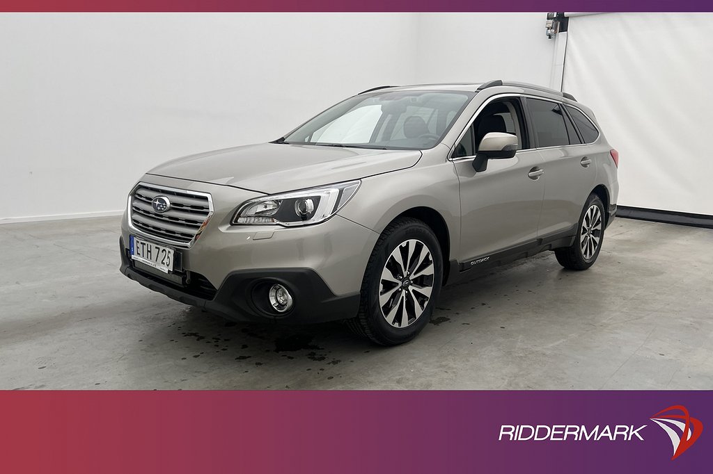 Subaru Outback 2.5 4WD 175hk Summit Taklucka Värm Skinn Drag