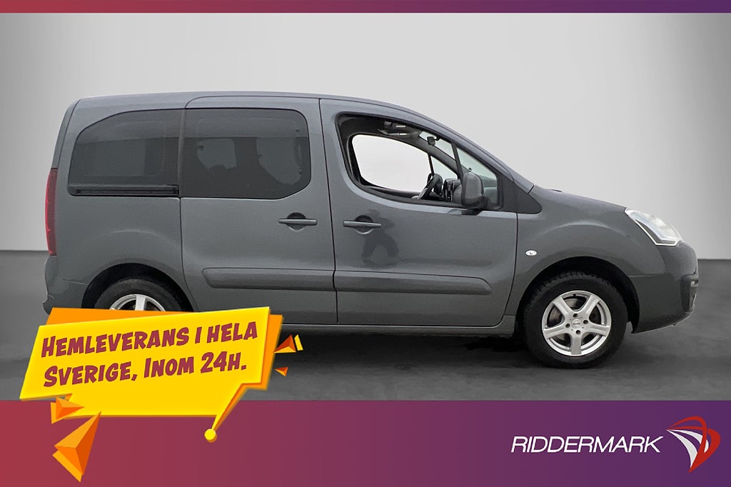 Peugeot partner tepee 1.6HDi PDC 3-Sits Farthållare 1-ÄGARE