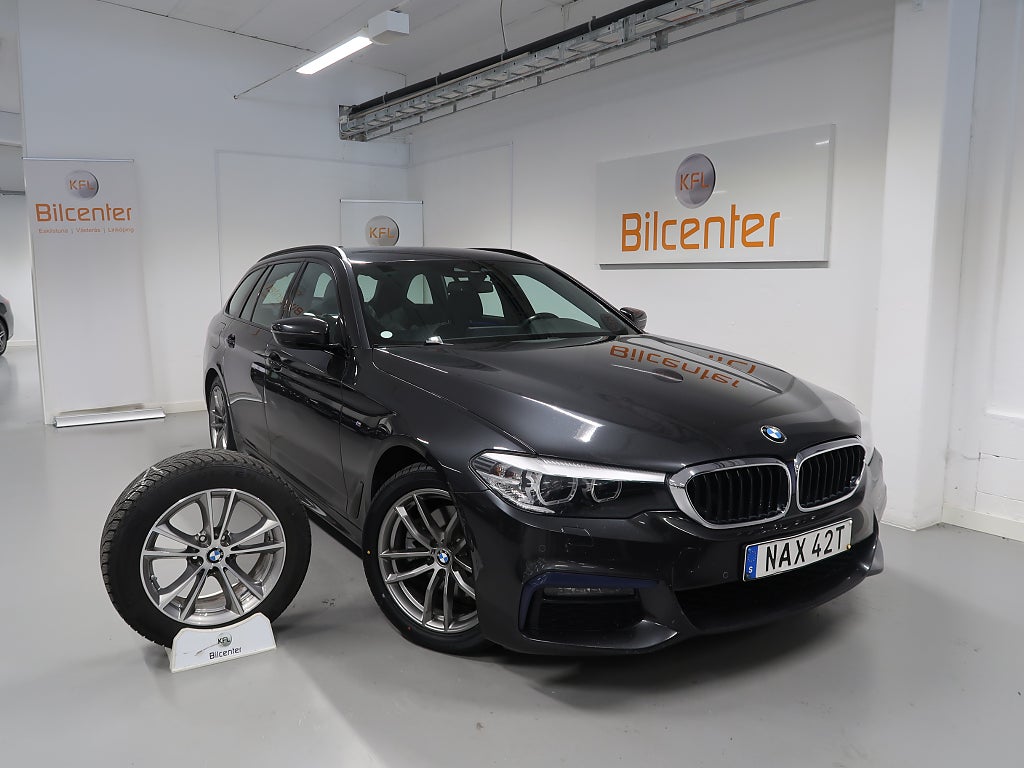 BMW 520d xDrive M Sport V-Däck ingår Skinn-Drag-Kamera-Värmare-C