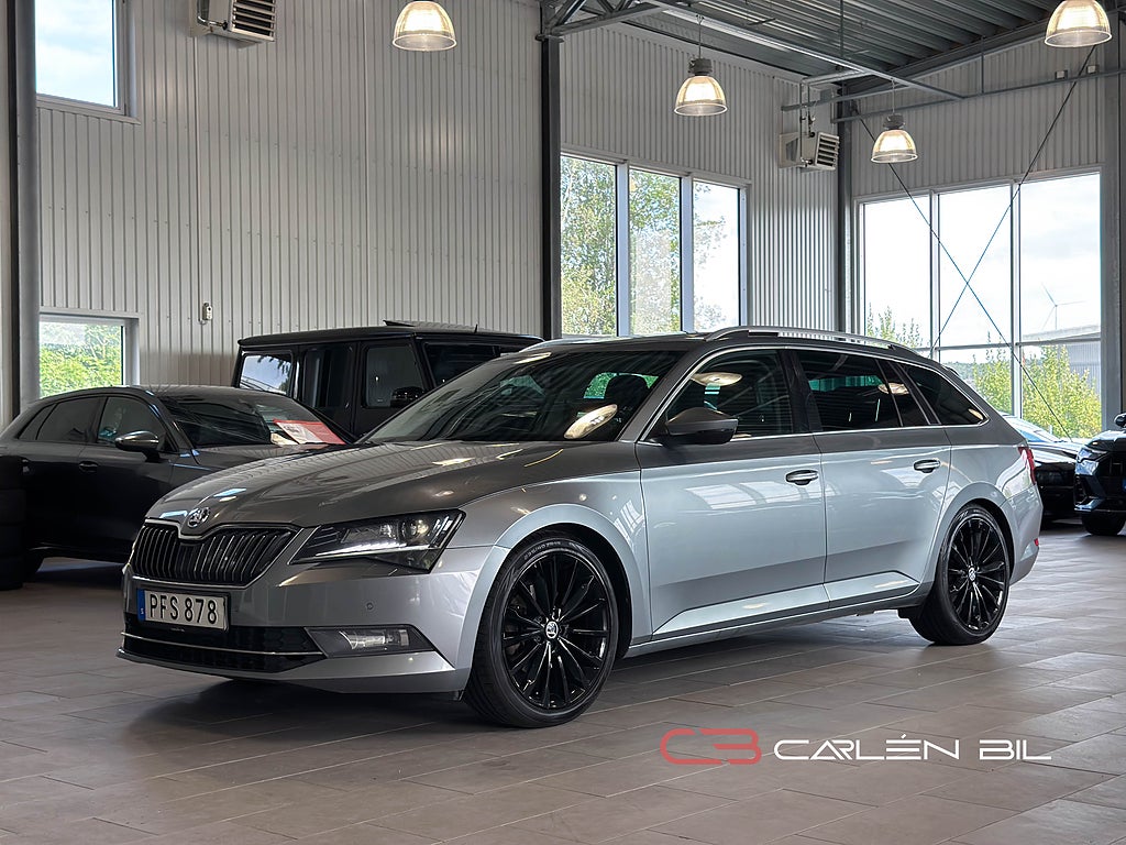 Skoda Superb 2.0 TDI 4x4 Pano Drag GPS Värm Canton V-Hjul